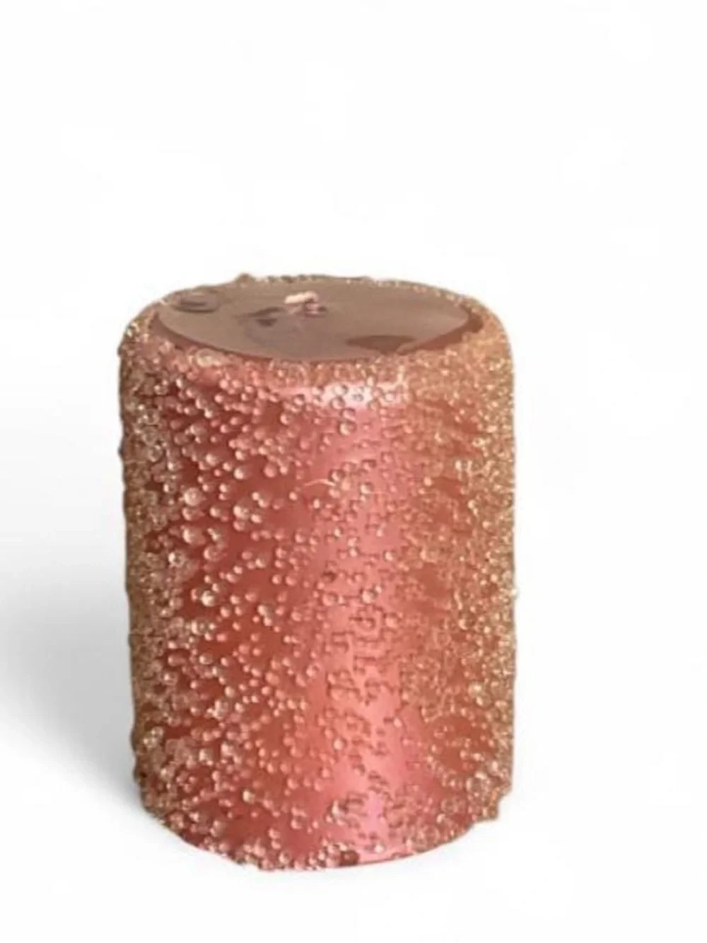 NWT Z Gallerie Rose Pink Textured Pillar Candle